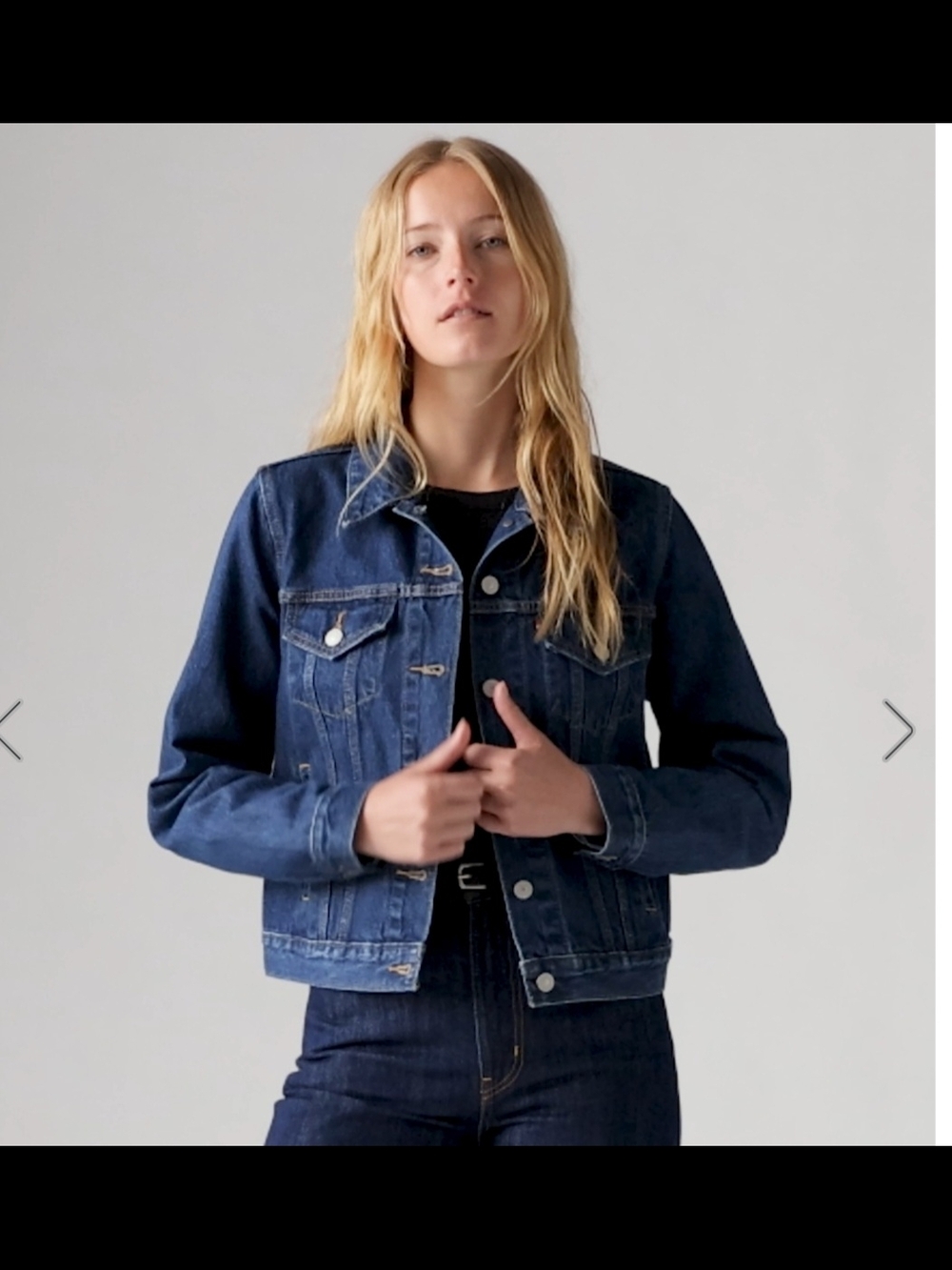 Women's Original Trucker Jacket Blue 2X